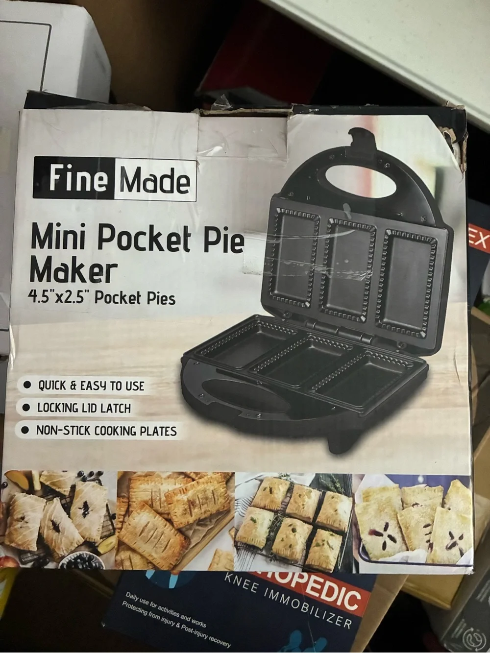 Black Mini Pocket Pie Maker - 4.5
